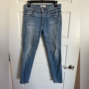 MOUSSY vintage distressed blue jeans
